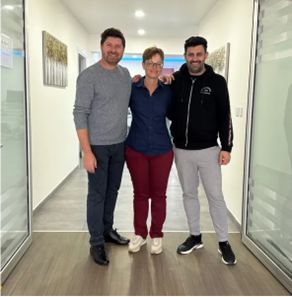From left to right: Markus Klotz, Silke Fischer and Constantinos Georgiou